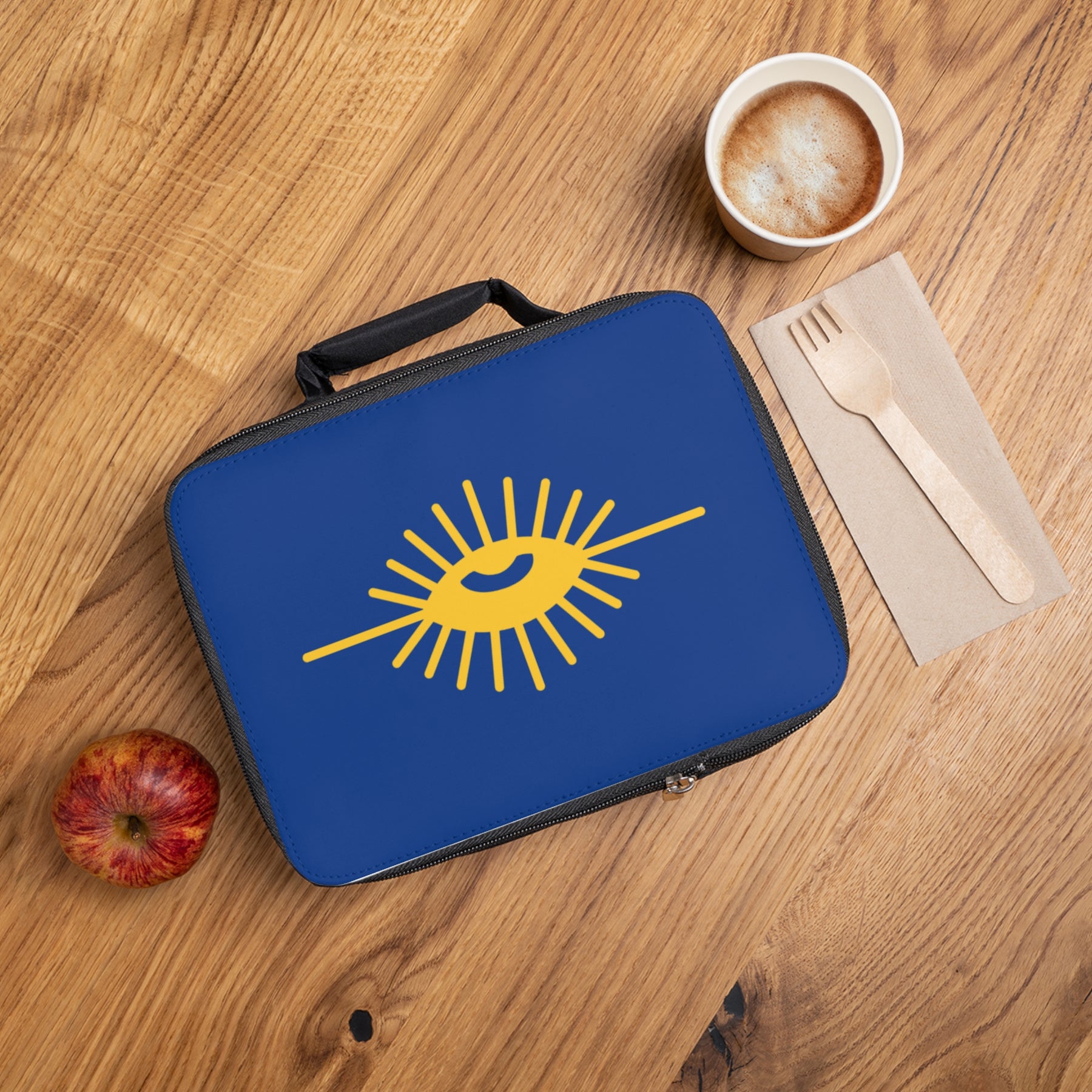 Knights of the All Seeing Eye Lunch Bag - Blue & Yellow Fully Insulated - Bricks Masons