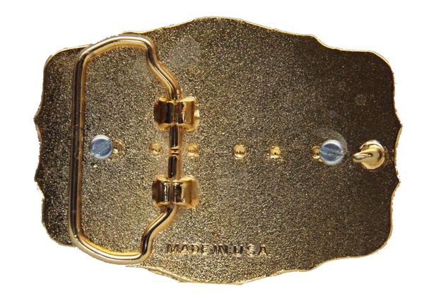 Master Mason Blue Lodge Belt Buckle - Blue Raised Square & Compass - Bricks Masons