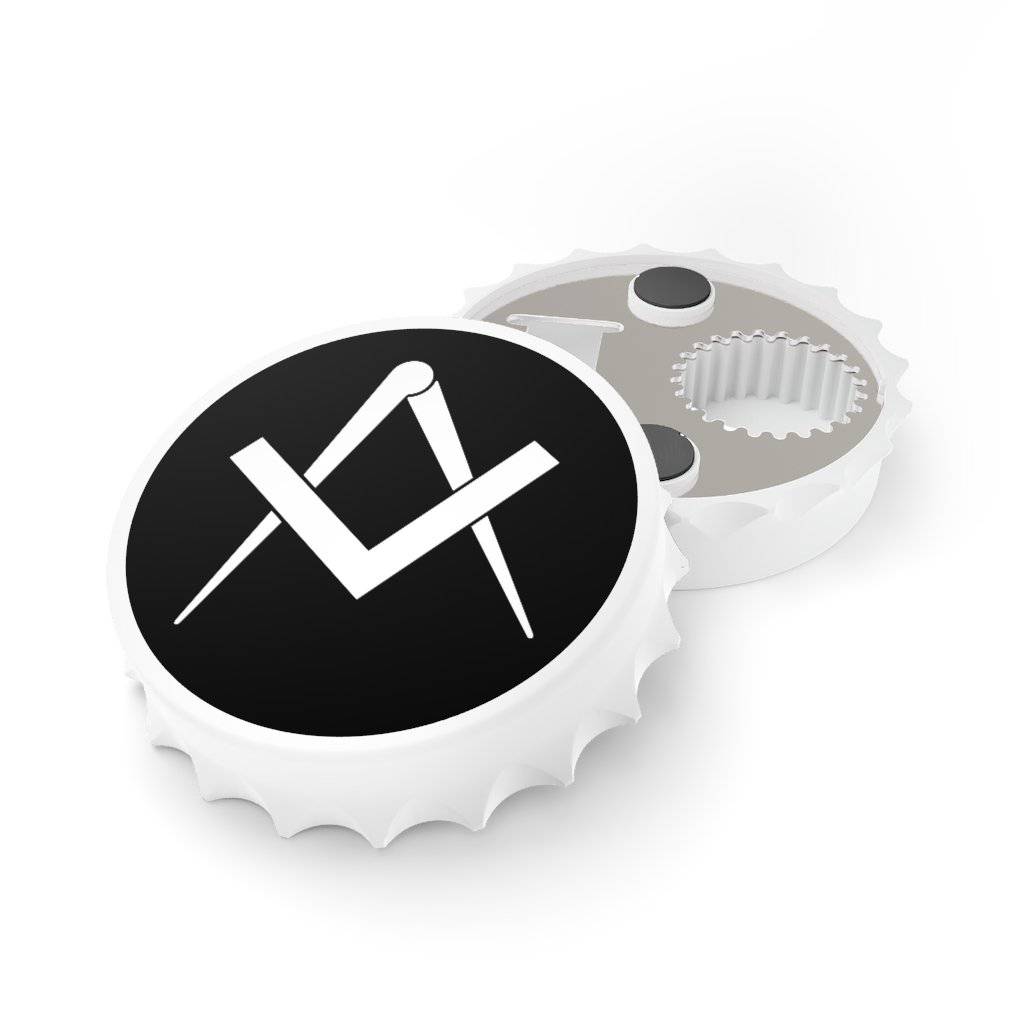 Master Mason Blue Lodge Bottle Opener - Magnetic - Bricks Masons
