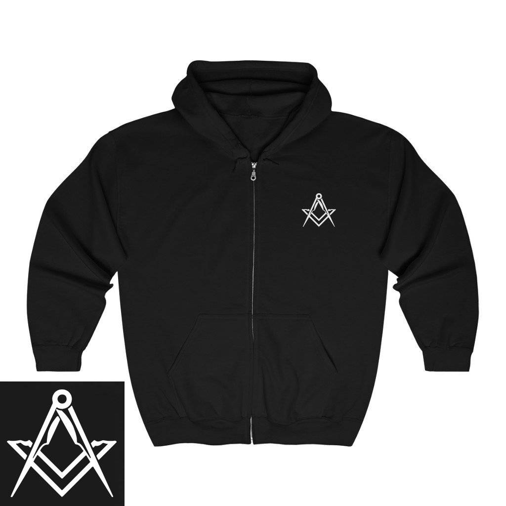 Master Mason Blue Lodge Hoodie - Unisex Square & Compass - Bricks Masons
