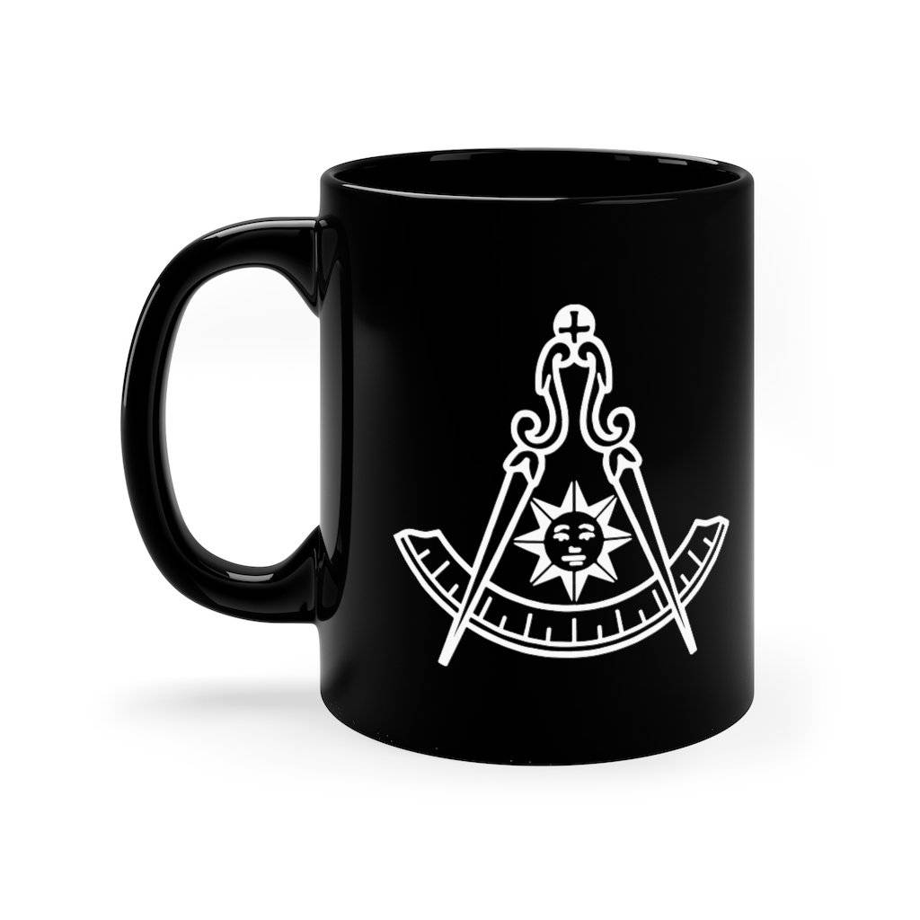 Past Master Blue Lodge Mug - Black - Bricks Masons