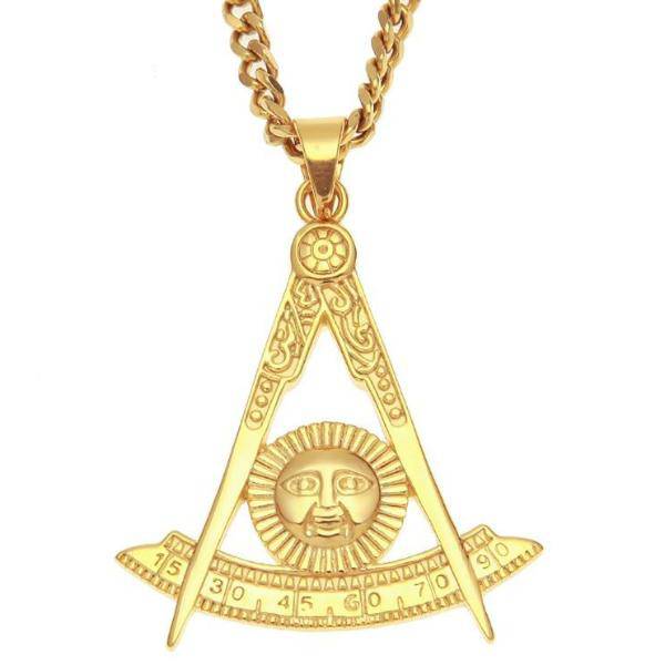Past Master Blue Lodge Necklace - Pendant - Bricks Masons