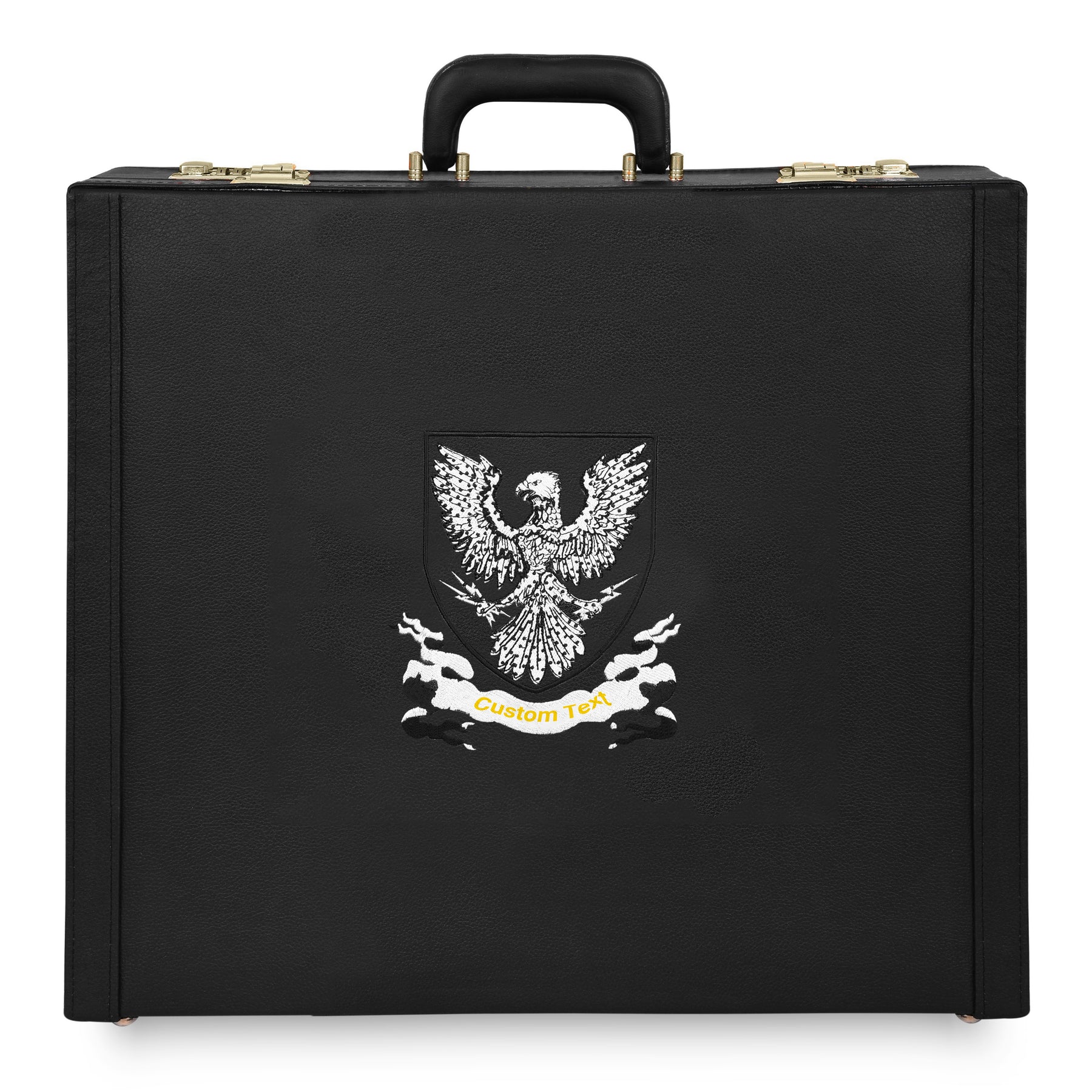 Scottish Rite Apron Case - White Emblem Machine Embroidery Personalization Various Sizes & Materials - Bricks Masons