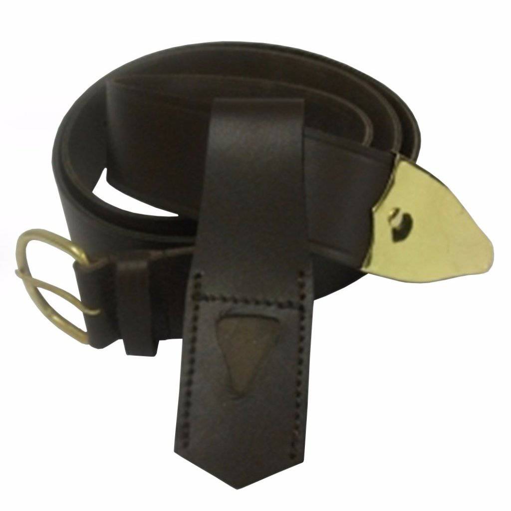 Universal Regalia Belt - Brown & Black - Bricks Masons