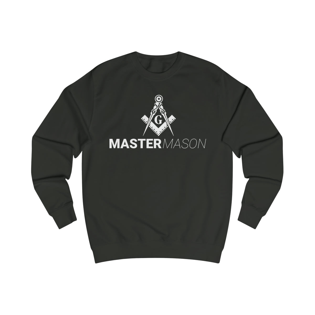 Master Mason Blue Lodge Sweatshirt - Black Square and Compass G Ugly - Bricks Masons