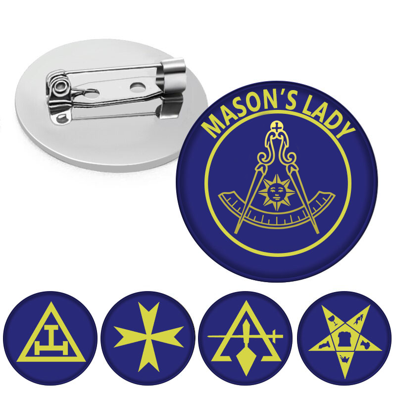 Past Master Blue Lodge California Regulation Brooch - Mason's Lady - Bricks Masons