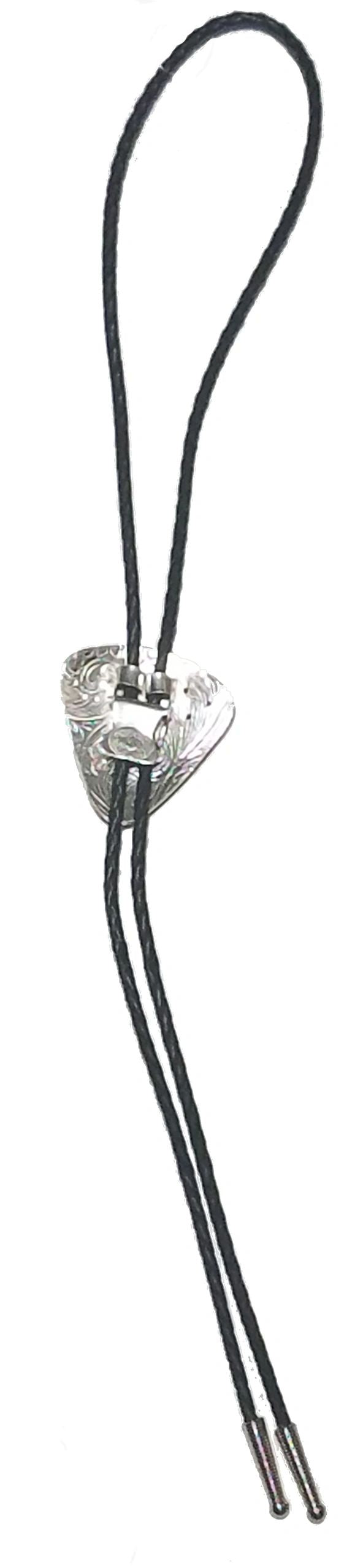 Shriners Bolo Tie - Sterling Silver Plated Crescent & Scimitar