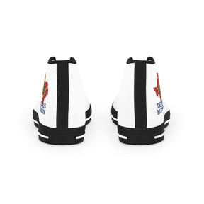 Master Mason Blue Lodge Sneaker - High Top Black & White Sole Texas Mason - Bricks Masons