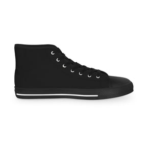 Knights of Constantinople Sneaker - High Top Black & White Golden Emblem - Bricks Masons