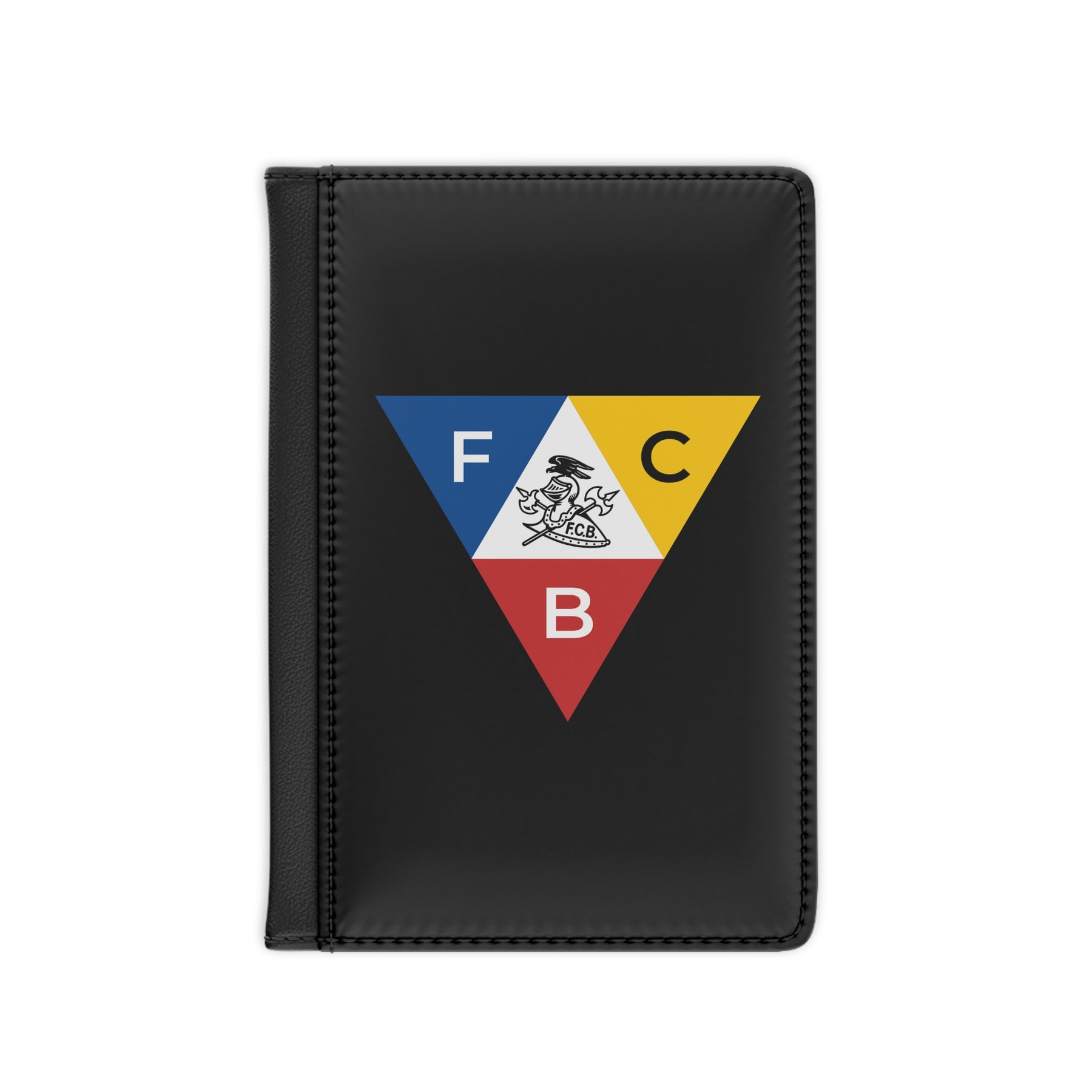 Knights of Pythias Passport Cover - Black PU Leather With Inner Compartments - Bricks Masons