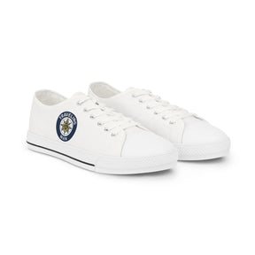 Master Mason Blue Lodge Sneaker - Low Top Sneaker Black & White Traveling Mason - Bricks Masons