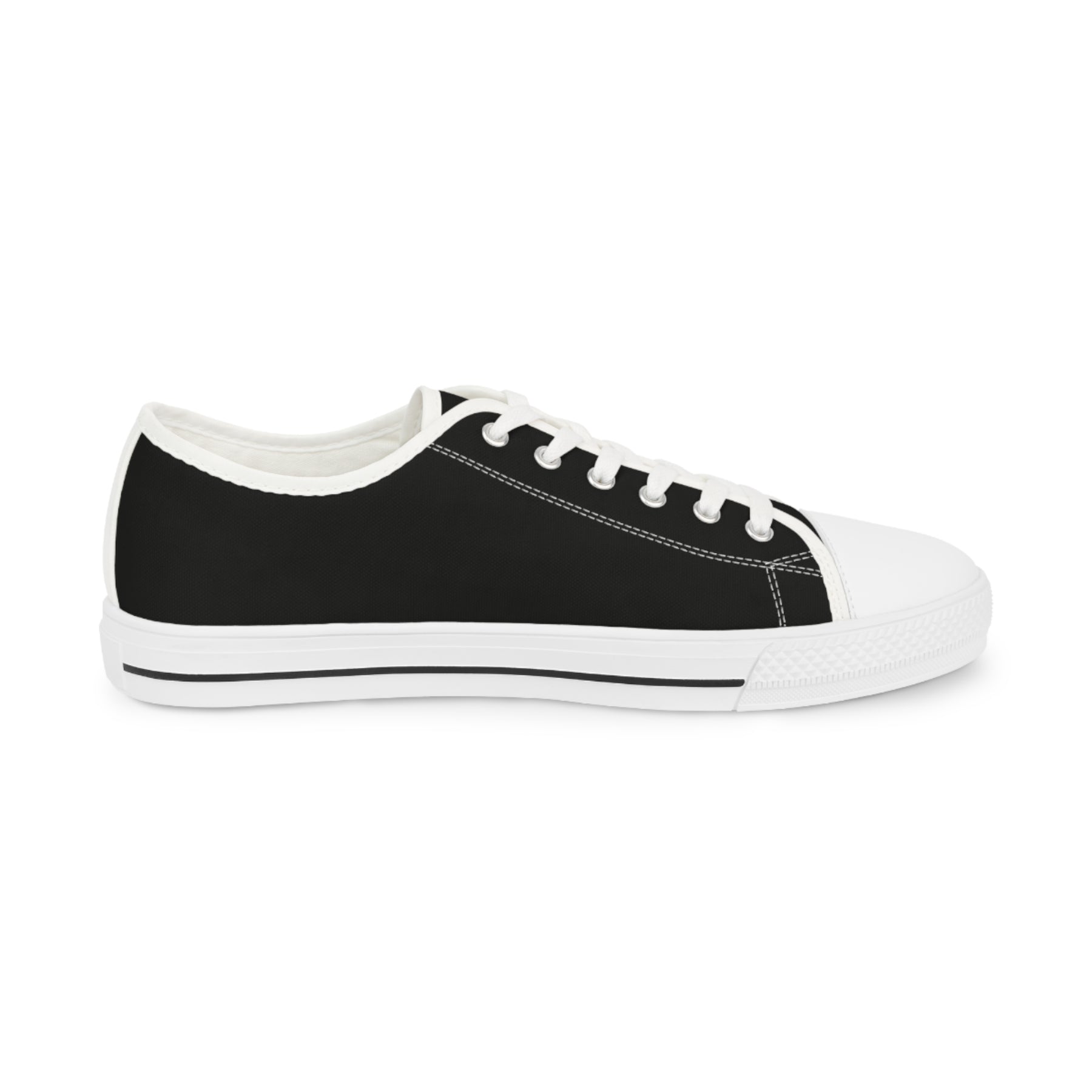 KYCH Sneaker - Low Top Sneaker Black & White Golden Emblem - Bricks Masons
