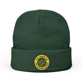 Order of the Golden Circle Beanie - Knit Embroidery Emblem - Bricks Masons