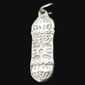 Mezuzah Pendant Scriptures In Silver 2.7 X 1.5 Cm 5 Gr Art 1076 - Bricks Masons