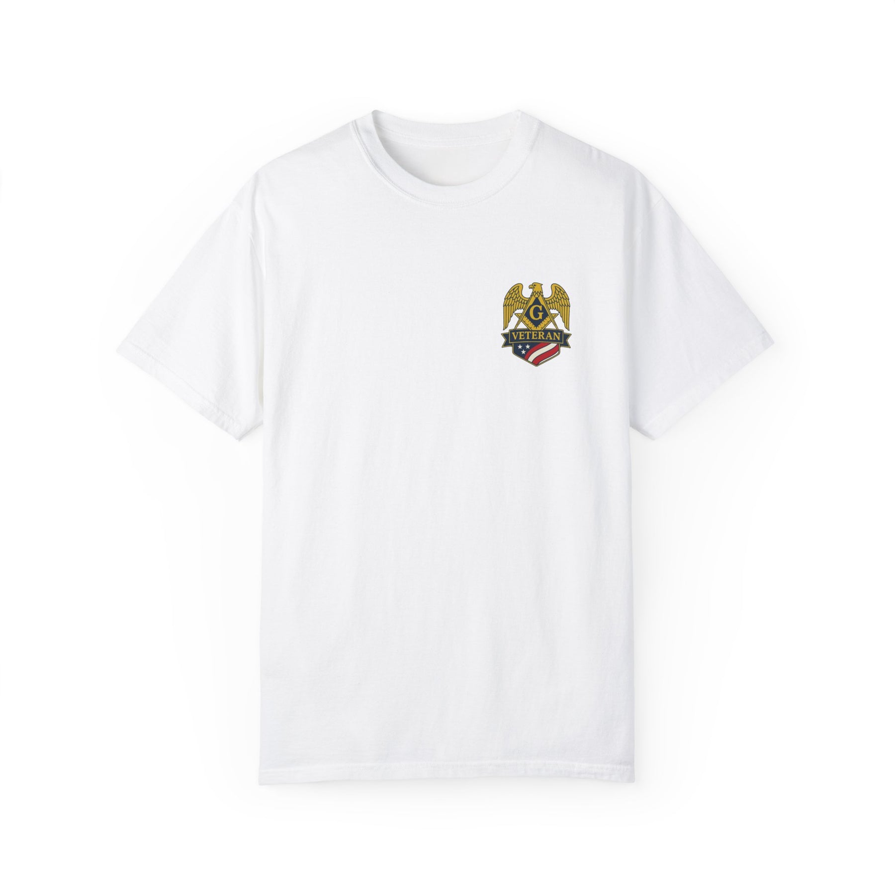 Master Mason Blue Lodge T-Shirt - Veteran Mason Garment-Dyed Tee - Bricks Masons