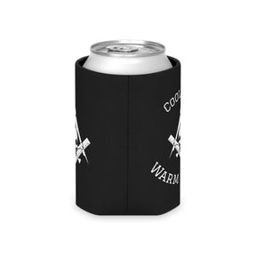 Widows Sons Can Cooler - White Skull & Bones With S&C On Black - Bricks Masons