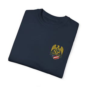 Master Mason Blue Lodge T-Shirt - Veteran Mason Garment-Dyed Tee - Bricks Masons
