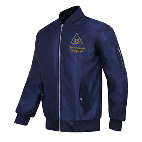 33rd Degree Scottish Rite Jacket - Blue Color With Gold Embroidery - Bricks Masons