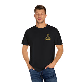 District Deputy Grand Master Blue Lodge T-Shirt - Garment-Dyed Tee - Bricks Masons