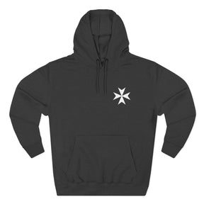 Order of Saint Lazarus Hoodie - Embroidered Chest Logo - Bricks Masons