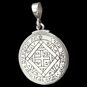 Solomon Pendant Fourth and Fifth Pentacle Consecrated to Venus Silver 3 Cm 12 Gr 44 Seals of Solomon Art 1205 - Bricks Masons