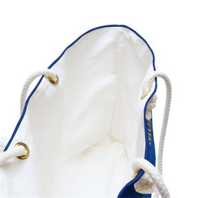 Queen of the South Travel Bag - Blue Spun Polyester With Rope Handles - Bricks Masons