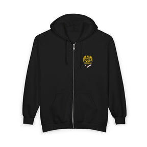 Master Mason Blue Lodge Hoodie - Veteran Mason Zip Up Jacket - Bricks Masons