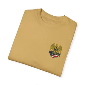 Master Mason Blue Lodge T-Shirt - Veteran Mason Garment-Dyed Tee - Bricks Masons