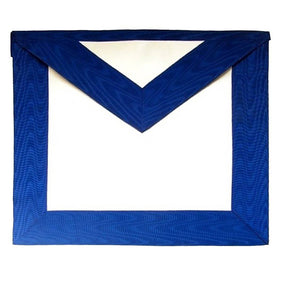12th Degree Scottish Rite Apron - White & Royal - Bricks Masons