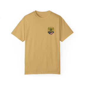 Master Mason Blue Lodge T-Shirt - Veteran Mason Garment-Dyed Tee - Bricks Masons