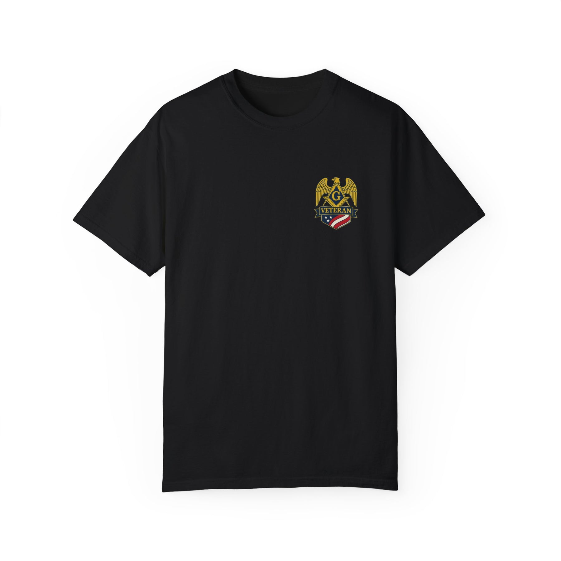 Master Mason Blue Lodge T-Shirt - Veteran Mason Garment-Dyed Tee - Bricks Masons
