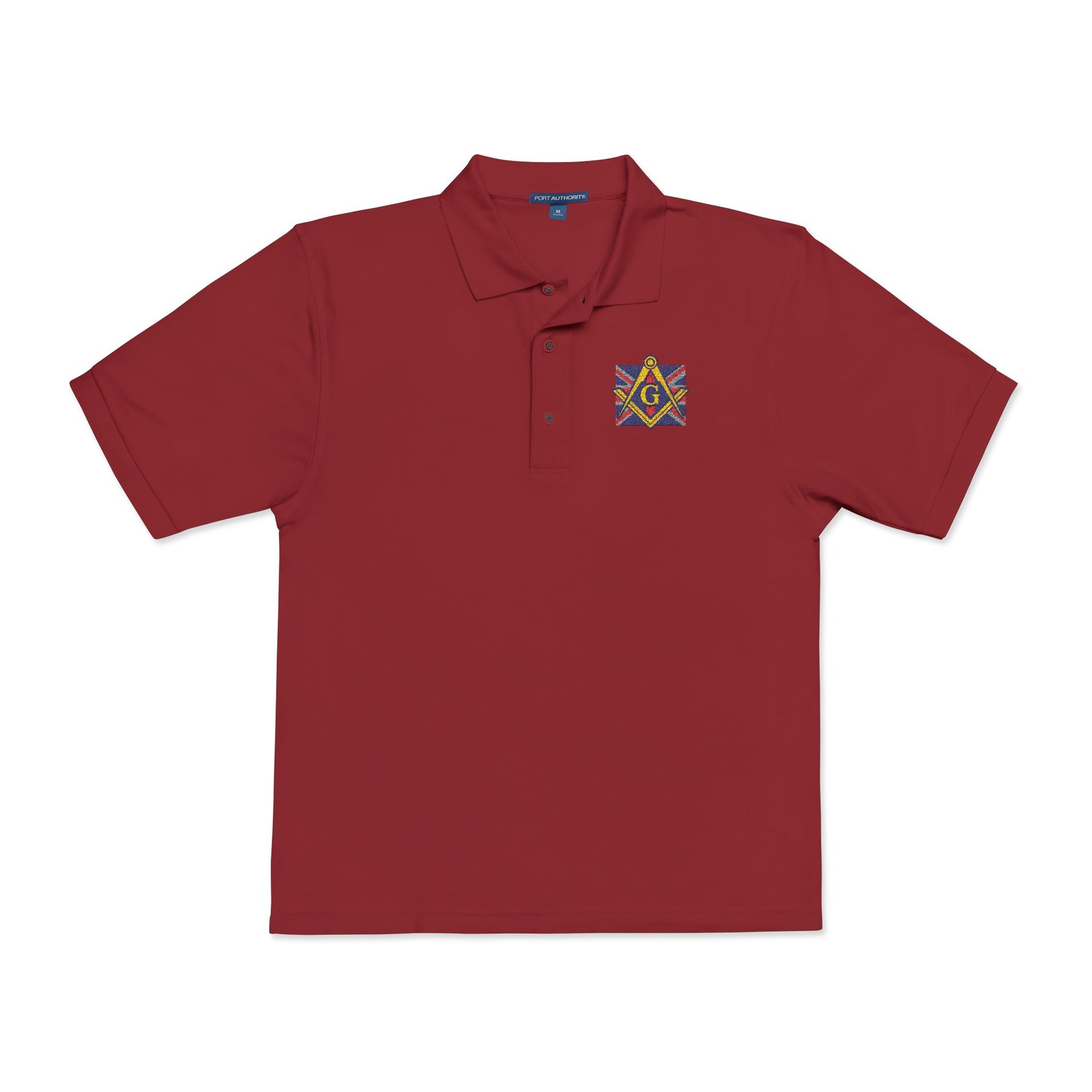 Master Mason Craft Polo Shirt - Embroidered S&C United Kingdom Mason - Bricks Masons
