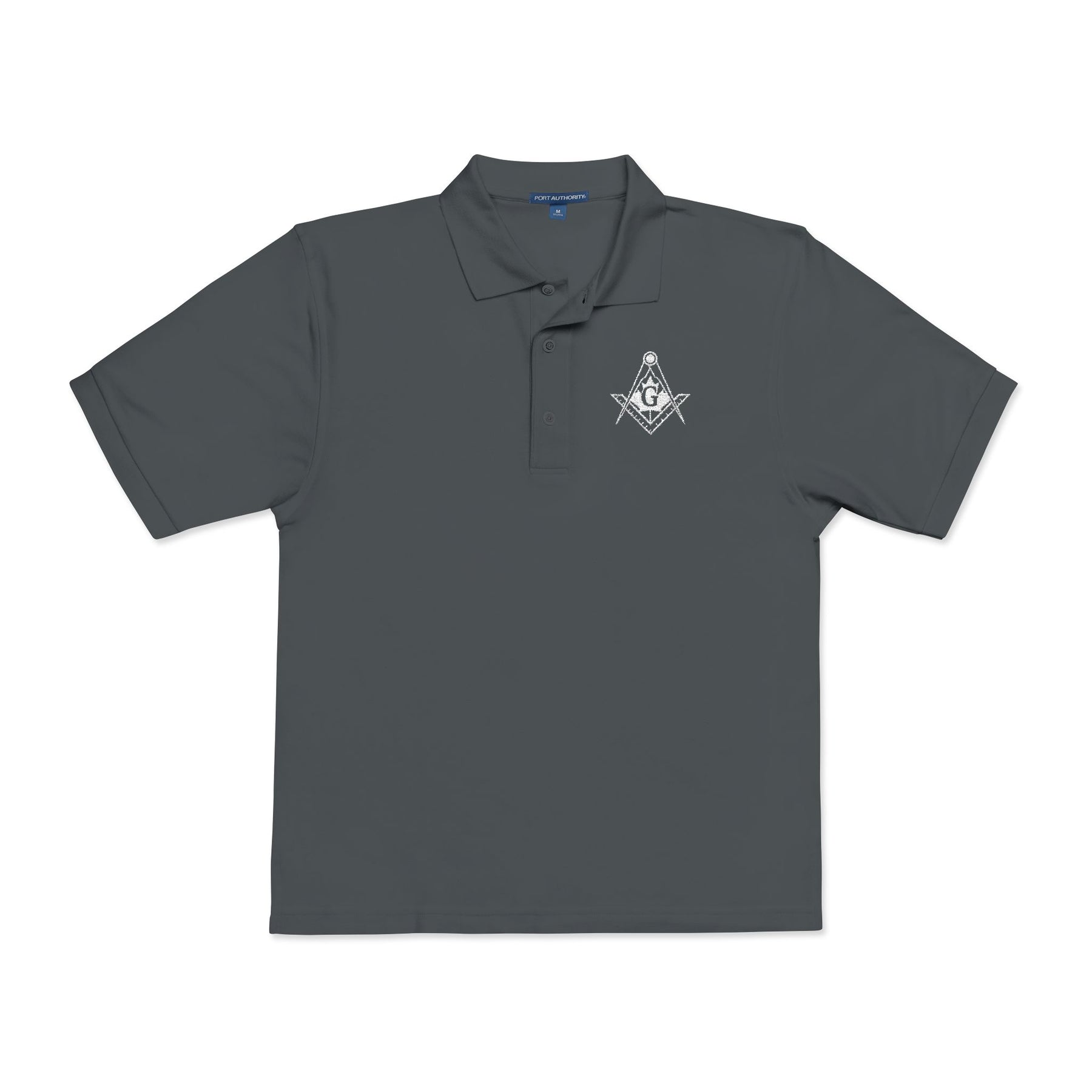 Master Mason Blue Lodge Canada Jurisdiction Polo Shirt - Embroidered S&C Various Colors - Bricks Masons