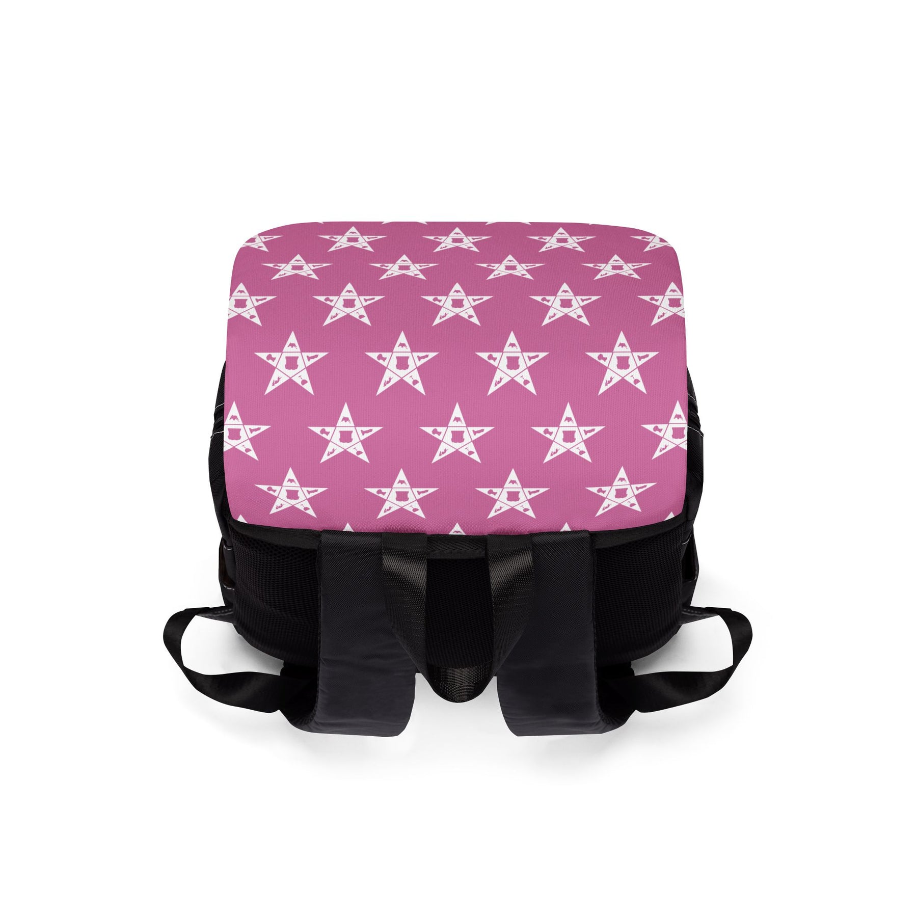 OES Backpack - Pink & White Stars - Bricks Masons