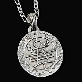 King Solomon's Secret Seal Pendant 3 cm 9.5 g in Silver Art 1431 - Bricks Masons