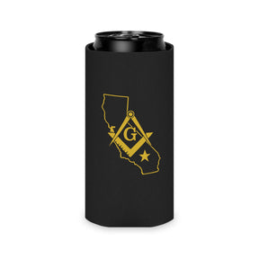 Master Mason Blue Lodge Can Cooler - California Mason - Bricks Masons