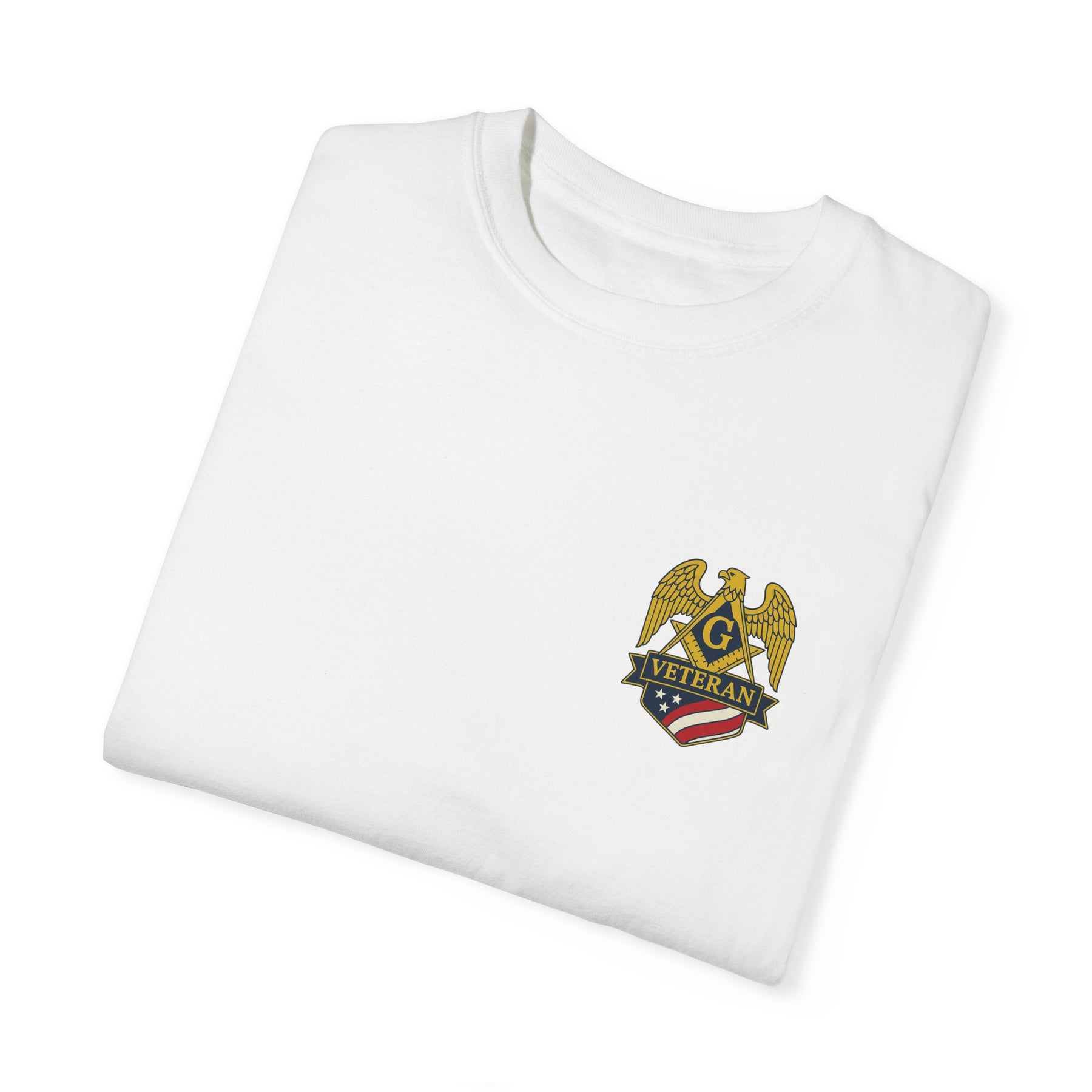 Master Mason Blue Lodge T-Shirt - Veteran Mason Garment-Dyed Tee - Bricks Masons