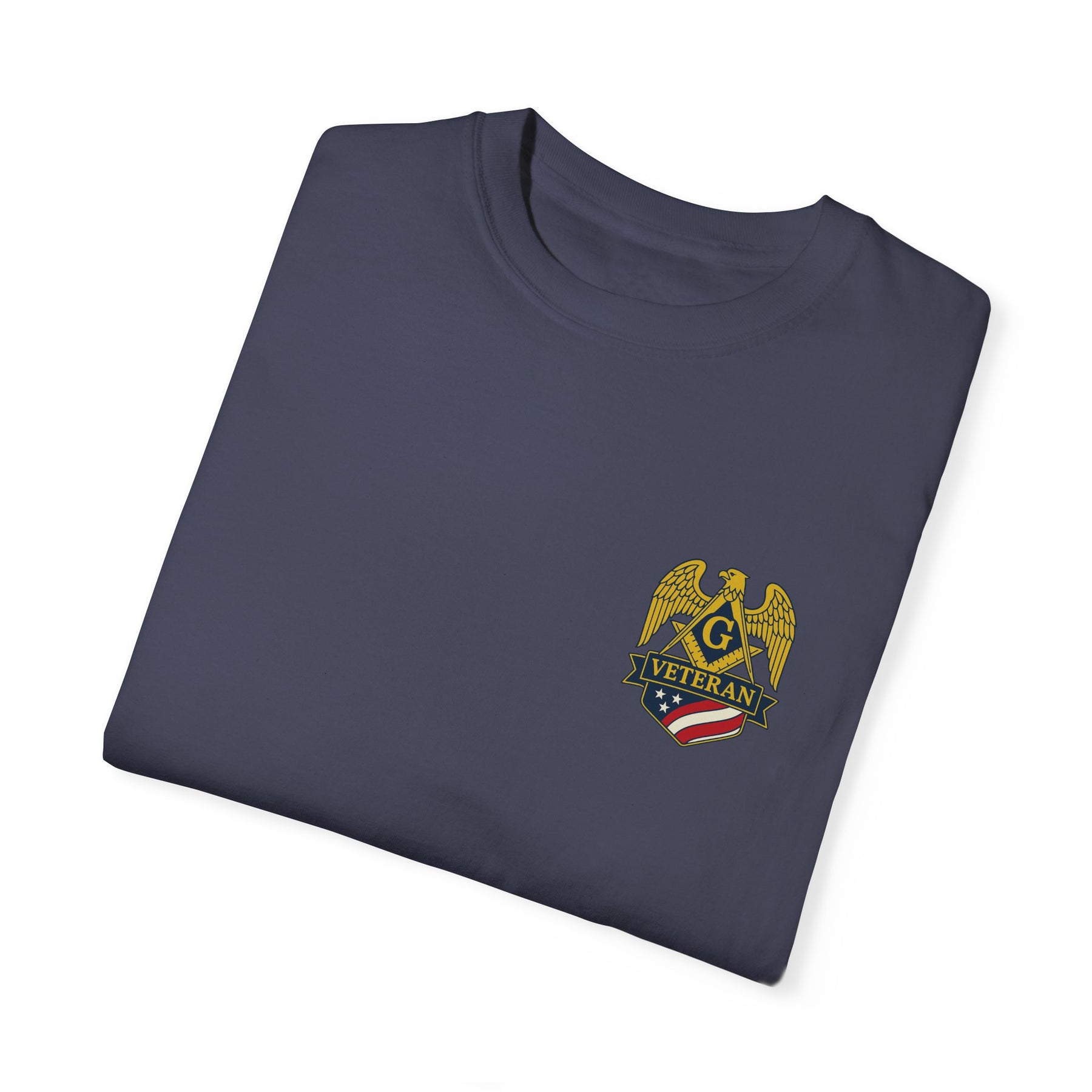 Master Mason Blue Lodge T-Shirt - Veteran Mason Garment-Dyed Tee - Bricks Masons