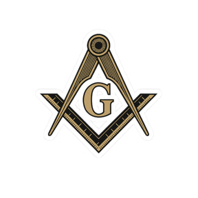 Master Mason Blue Lodge Sticker Decal - Kiss-Cut Glossy Paper - Bricks Masons