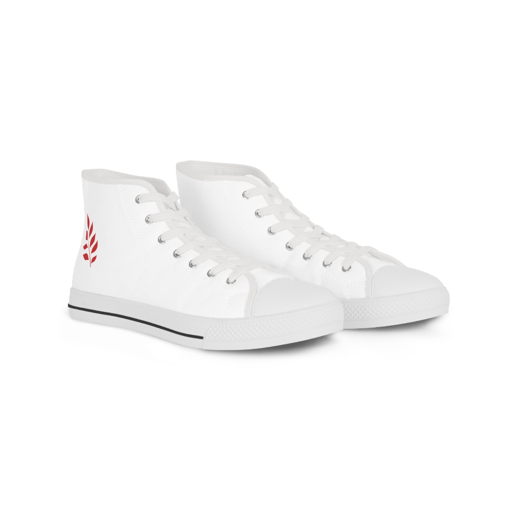 Red Branch of Eri Sneaker - High Top Black & White Red Branch - Bricks Masons