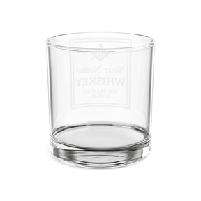 Vaso de whisky de la Logia Azul de Maestro Masón - Servido con honor S&amp;C G con personalización