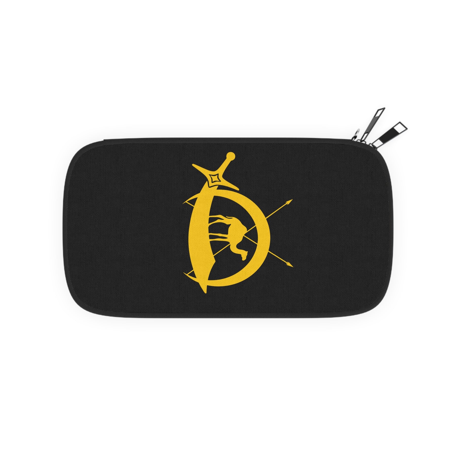 DOKO Passport Wallet - Black & Yellow With Shoulder & Wrist Strap - Bricks Masons