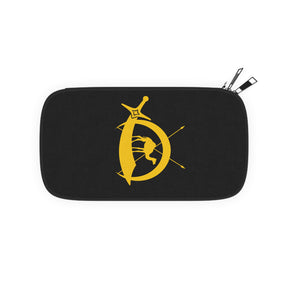 DOKO Passport Wallet - Black & Yellow With Shoulder & Wrist Strap - Bricks Masons