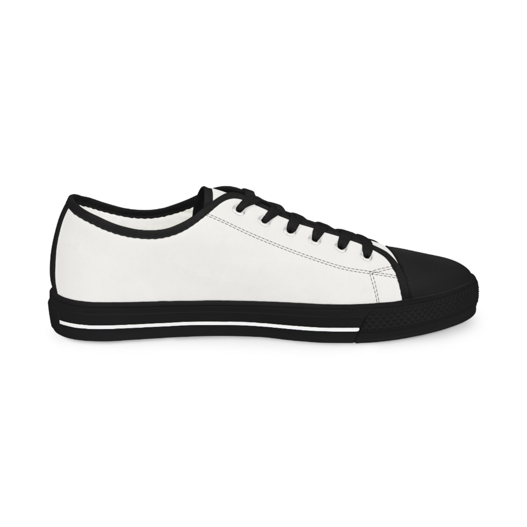 LOCOP Sneaker - Low Top Sneaker Black & White Purple Emblem - Bricks Masons