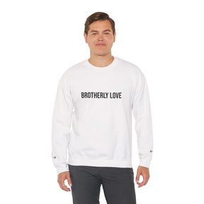 Master Mason Blue Lodge Sweatshirt - Brotherly Love Front & Sleeves Embroidery - Bricks Masons