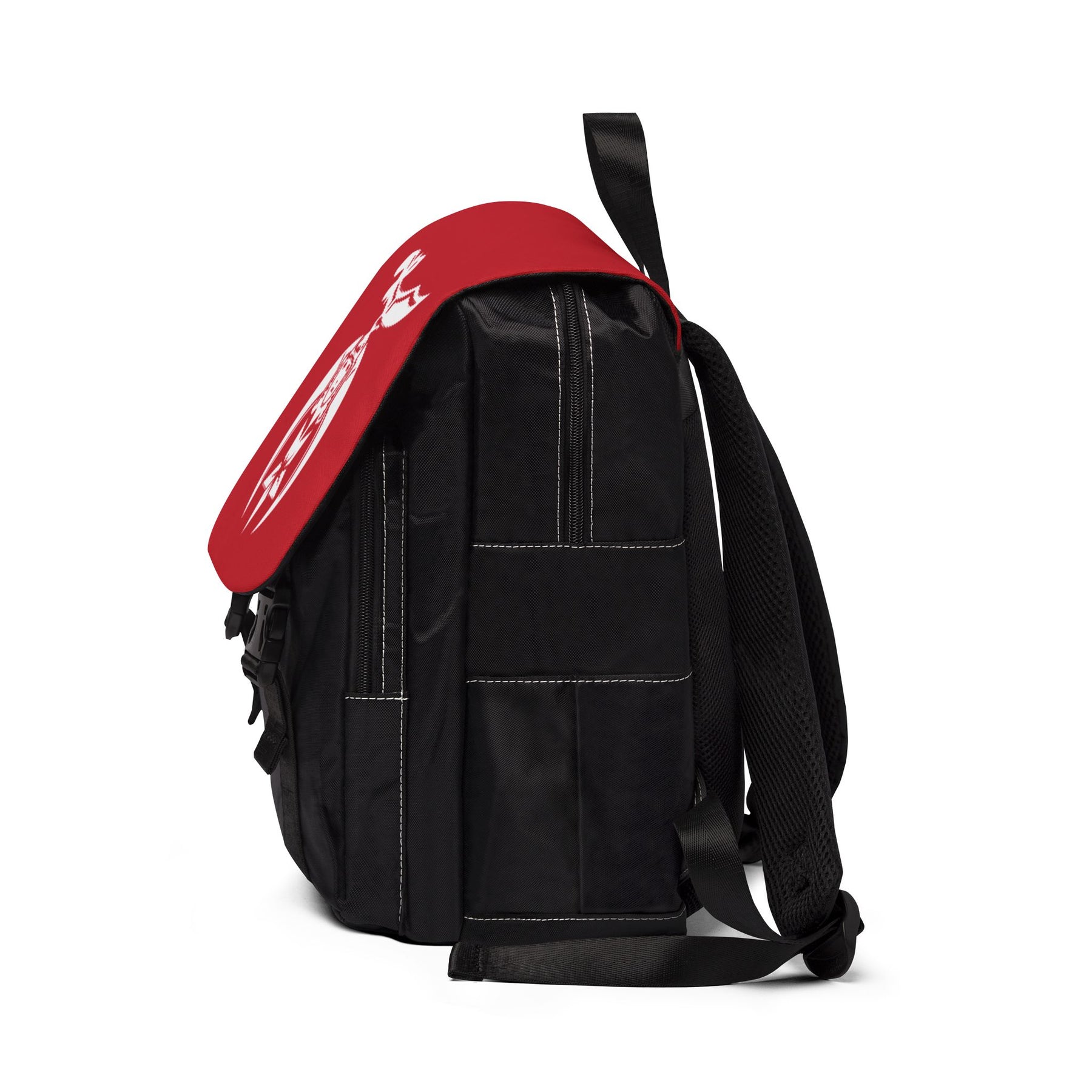 Shriners Backpack - Red Resistant Fabric With Adjustable Straps - Bricks Masons