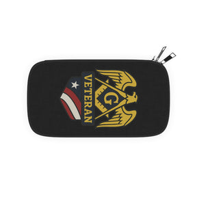 Master Mason Blue Lodge Passport Wallet - Black Veteran Mason - Bricks Masons