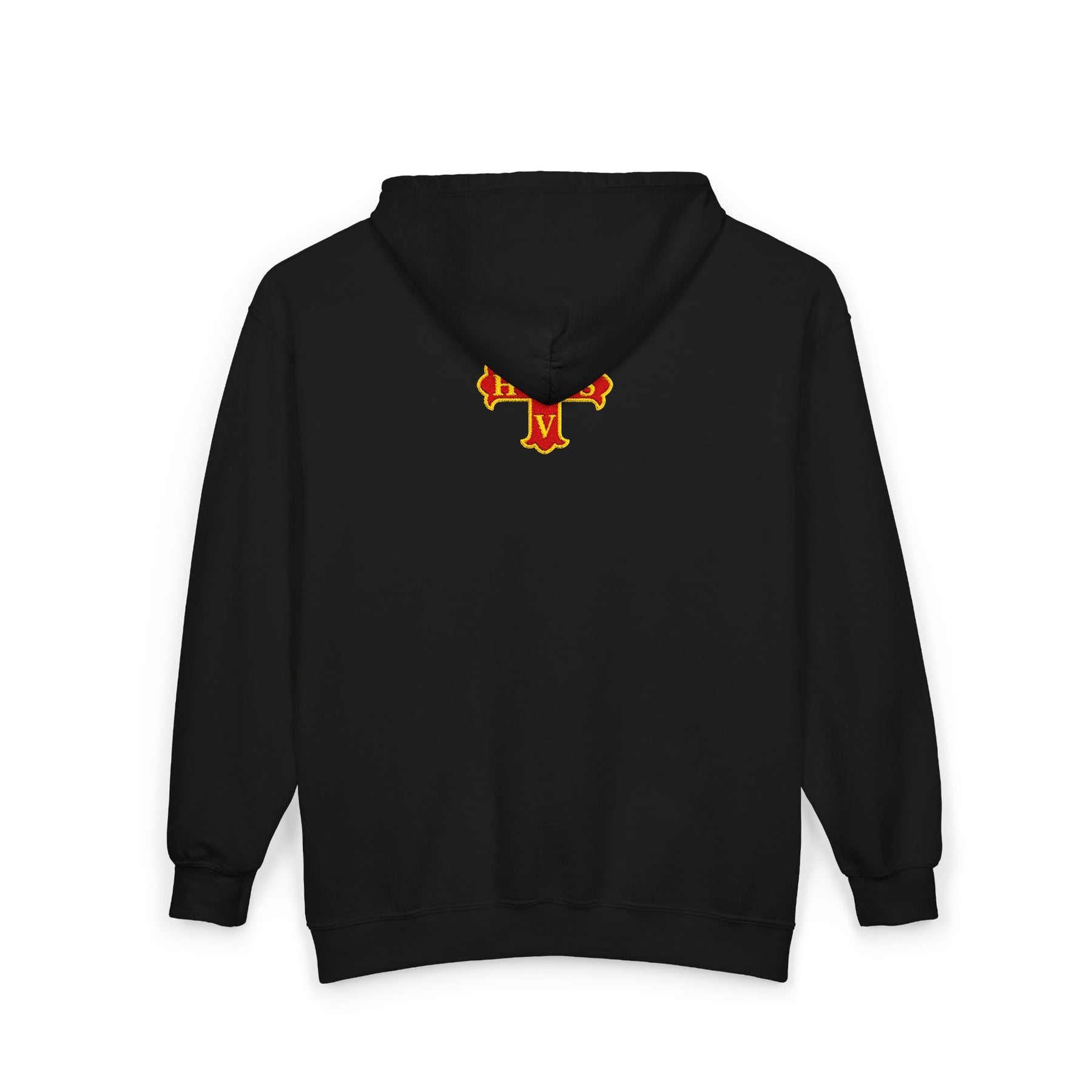Red Cross of Constantine Hoodie - Zip Up Jacket Embroidered Front & Rear - Bricks Masons
