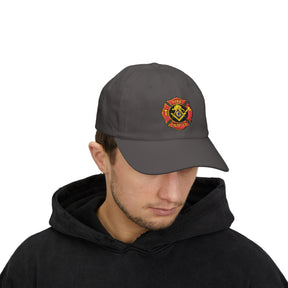 Master Mason Blue Lodge Baseball Cap - Embroidered Firefighter Mason Dad Cap - Bricks Masons