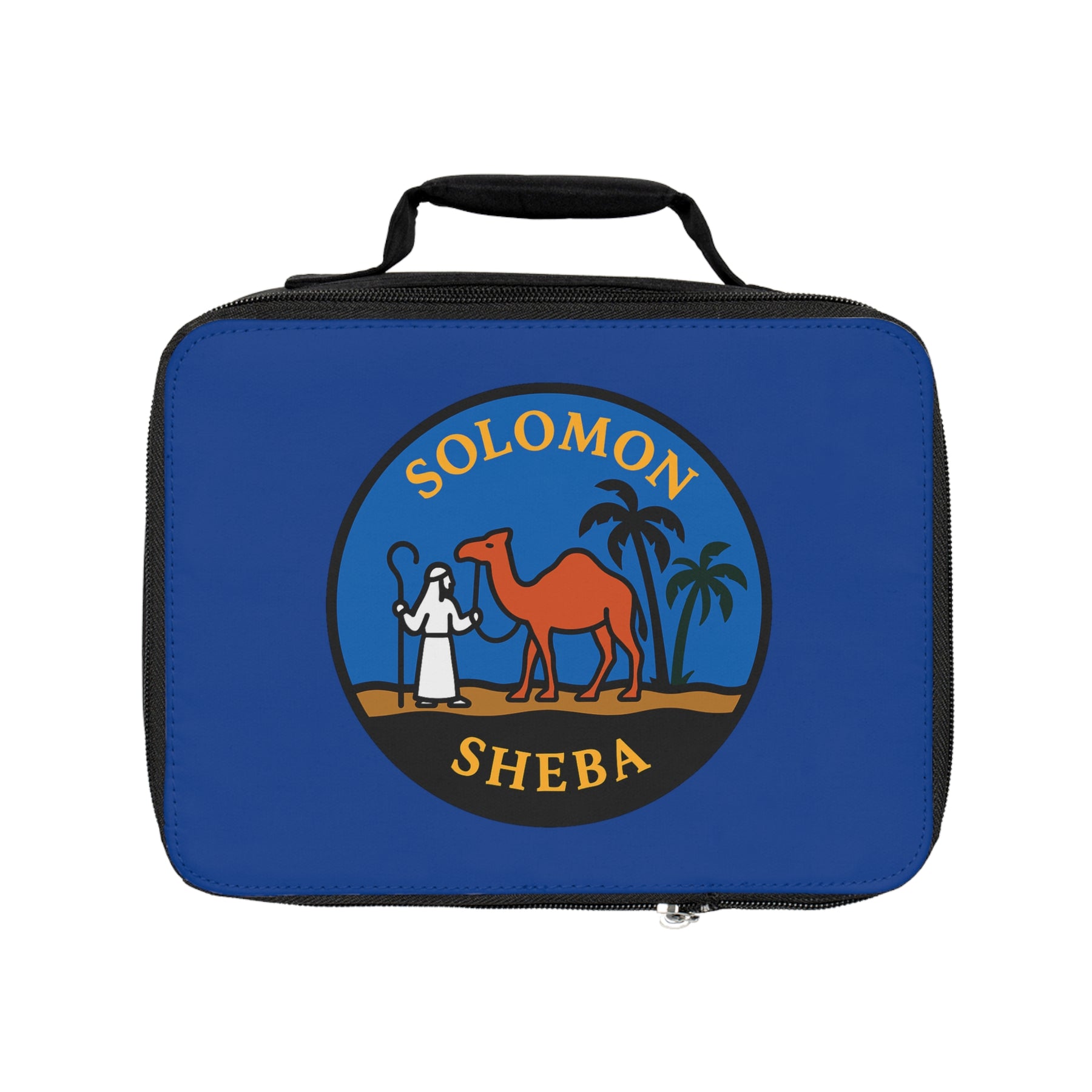 Queen of the South Lunch Bag - Blue Fully Insulated Zipper Closure - Bricks Masons